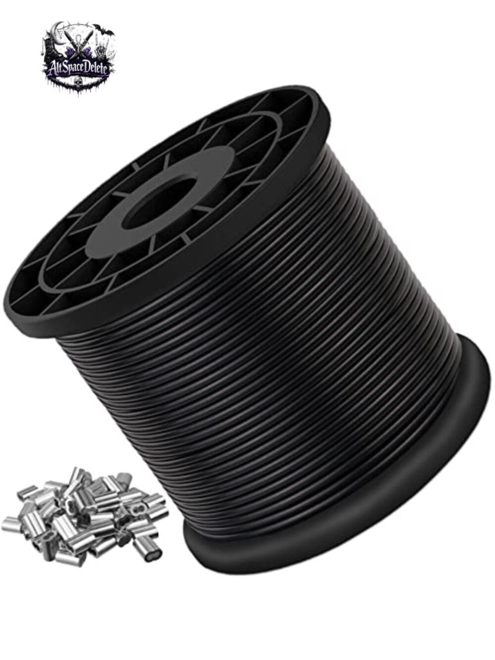 304 Stainless Steel Cable, Vinyl Coated Wire Rope, 1/16-3/32", 200FT, 480 lbs